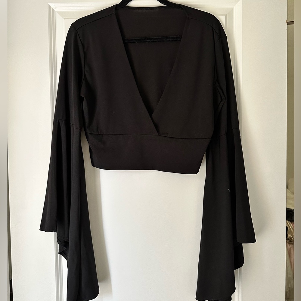 Amazon Bell Sleeve Crop Top